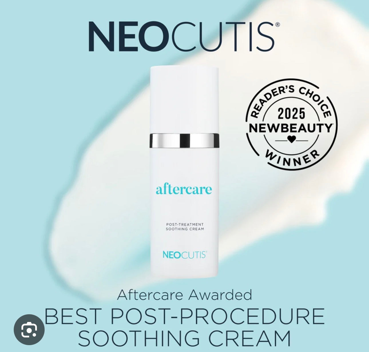 Neocutis AfterCare 30ml Post Treatment Soothing Cream New Beauty Winner