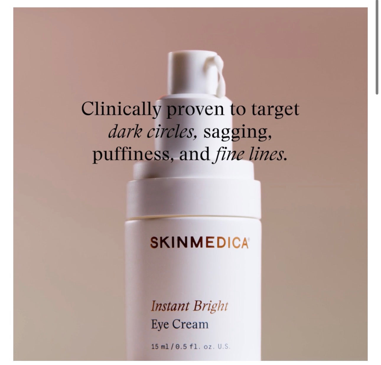 Skinmedica Instant Bright Eye Cream 1oz