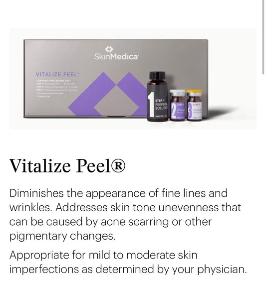 Skinmedica Vitalize Peel chemical peel professional At Home Treatment Chemical Peel Wrinkles Anti-Aging Pigment Melasma