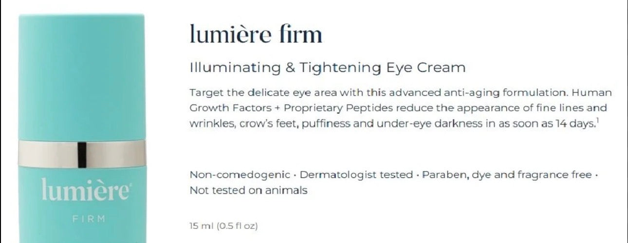 Neocutis Lumière Firm Eye Cream – Advanced Peptide Eye Treatment for Dark Circles & Puffiness