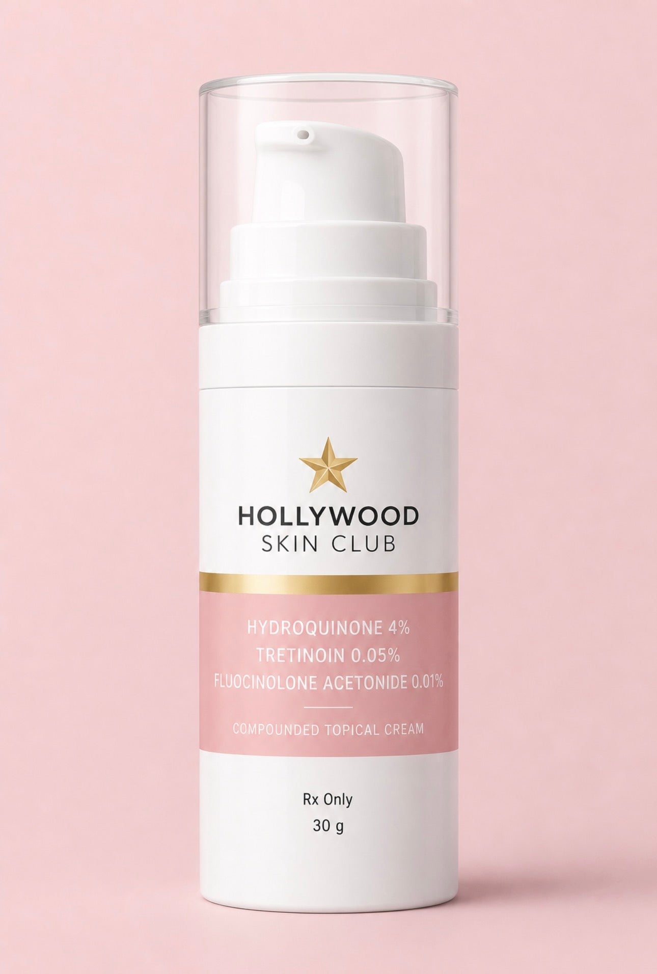 Hydroquinone 4% Tretinoin 0.05% compound cream in airless pump bottle for meals a and hyperpigmentation 