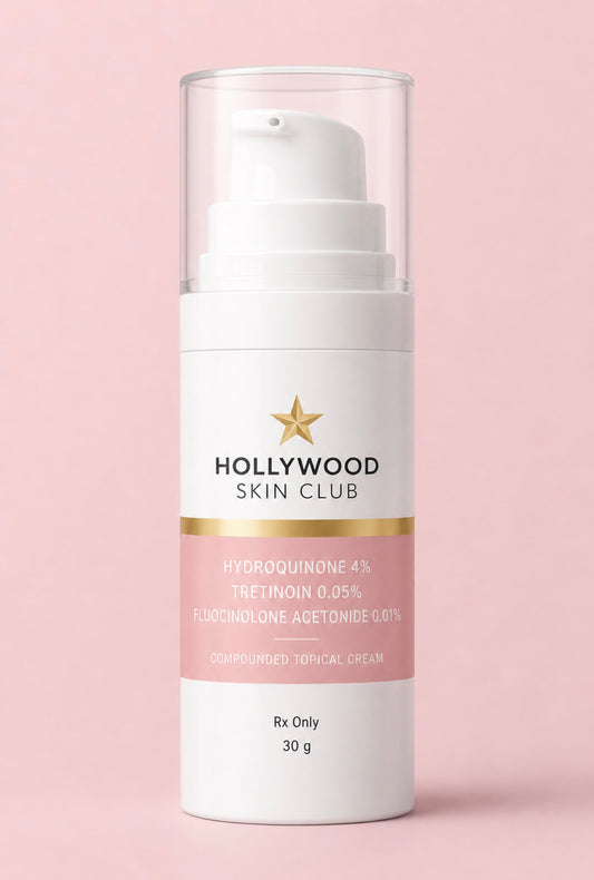 Hydroquinone 4% Tretinoin 0.05% compound cream in airless pump bottle for meals a and hyperpigmentation 